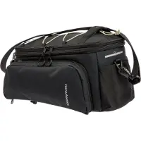 New Looxs Sports Trunkbag Racktime - Bagagedragertas - Fietstas Enkel - Ingebouwde Racktime-Adapter - Waterdicht door Regenhoes (inclusief) - Vergrootbaar tot 31 L - Zwart