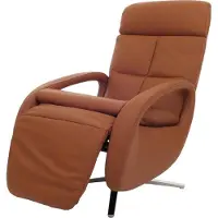 Mendler Relaxfauteuil -L11, design tv-fauteuil, ligfauteuil, verstelbare ligfunctie ~ bruin