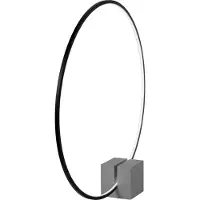 Lucide CIRKELIS - Tafellamp - LED Dimb. - 1x24W 3000K - 3 StepDim - Zwart