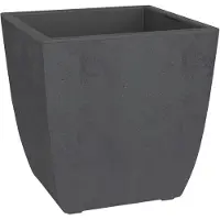 Eda Bloembak - DIVA BASALT - Antracietgrijs - Vierkant - 42 L - 43,5 x 43,5 x H.44,2 cm - EDA - Uitne...