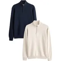 Next Trui navy / natuurwit