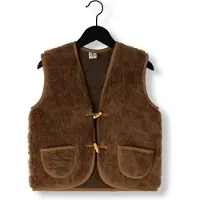 Alwero Jongens Jassen Bodywarmer Alpen 3.0 Light - Camel - Maat 104/110