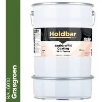 Holdbar Anti Graffiti Coating Grasgroen (RAL 6010) 10 Kg - Maakt Graffiti verwijderbaar - Graffiti Verwijderen - In Alle Kleuren - Voor Steen, Beton, Hout, Metaal en Tegels