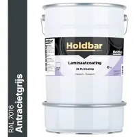 Holdbar Laminaatcoating Antracietgrijs (RAL 7016) 10 Kg - Laminaat Verf - Vloerverf - Alle Kleuren - Krasvast - UV-bestendig - Vergeelt niet - Gemakkelijk Schoonmaken - 2 Componenten