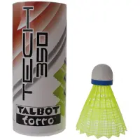 Talbot Torro badminton shuttles Tech 350 geel/blauw 3 stuks
