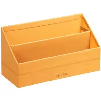 Rhodia 194612C - Brievenbak 25x10x14cm, van imitatieleer, elegant en praktisch, 1 stuk, middernachtblauw