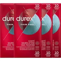 Durex Condooms Thin Feel Close Fit 10st - 4 Stuks - Voordeelverpakking