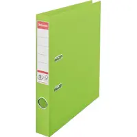 Esselte No.1 VIVIDA Kunststof A4 Ordner met Etikethouder - Voor 350 Vel - Rugbreedte van 50mm - Groen