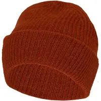 Sarlini - Muts dames - Ribbed - One Size - Midden Bruin