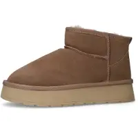 Manfield Enkellaarsjes beige