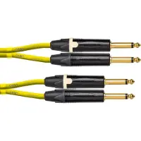 Cordial CEON DJ PLUG 1.5 Y 6.3 mm TS jack kabelset 1.5 m