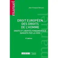 Lgdj Droit européen des droits de l'homme