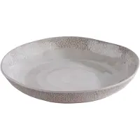 Aps 85322 Kom/Bord FOOTMARK, diep bord, Ø 24 cm, hoogte 4 cm, melamine, decor, witgrijs