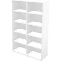 Schäfer Shop Boekenkast TETRIS WALL - 5 OH - B 1200 x D 420 x H 1880mm - wit