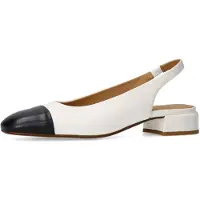 Manfield Slingpumps zwart / wit