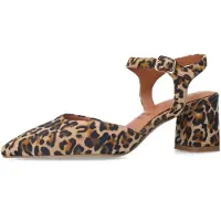 No Stress - Dames - Leopard suède slingback pumps - Maat 40