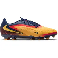 Nike Phantom 6 Low Haaland Academy Gras / Kunstgras Voetbalschoenen (MG) Donkerblauw Oranje Geel Rood