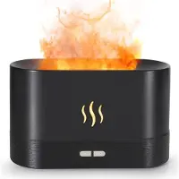 Zedar Aroma Diffuser 200ML - Luchtbevochtiger – Verdamper – Aromatherapie - Geurverspreider - Vlam effect van