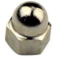 Hoenderdaal Dopmoer Messing Vernikkeld Sw-8 Din1587 M5 | 100 stuks - 3541.24.00501