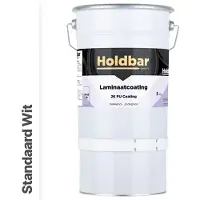 Holdbar Laminaatcoating Wit (Witste kleur) 5 Kg - Laminaat Verf - Vloerverf - Alle Kleuren - Krasvast - UV-bestendig - Vergeelt niet - Gemakkelijk Schoonmaken - 2 Componenten