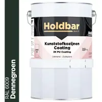 Holdbar Kunststofkozijnen Coating Dennegroen (RAL 6009) 2,5 Kg - Kunststof Kozijnen Schilderen - Hecht direct op kunststof - 100% UV-bestendig - kunststof kozijnen verven