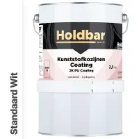 Holdbar Kunststofkozijnen Coating Wit (Witste kleur) 2,5 Kg - Kunststof Kozijnen Schilderen - Hecht direct op kunststof - 100% UV-bestendig - kunststof kozijnen verven