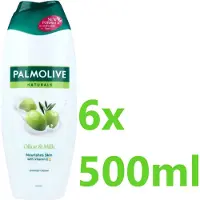 Palmolive Naturals - Douchegel - Olive & Milk – met Vitamine E - 6x 500ml - Voordeelverpakking