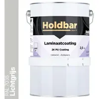 Holdbar Laminaatcoating Lichtgrijs (RAL 7035) 2,5 Kg - Laminaat Verf - Vloerverf - Alle Kleuren - Krasvast - UV-bestendig - Vergeelt niet - Gemakkelijk Schoonmaken - 2 Componenten