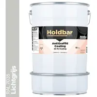 Holdbar Anti Graffiti Coating Lichtgrijs (RAL 7035) 10 Kg - Maakt Graffiti verwijderbaar - Graffiti Verwijderen - In Alle Kleuren - Voor Steen, Beton, Hout, Metaal en Tegels