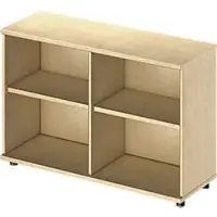 Schäfer Shop - Open kast TETRIS WOOD - 2 OH - hoogte met glijders - B 1200 mm - ahorn decor