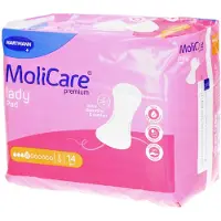 Molicare Hartmann Premium Lady Pad 4 Drops 43x16cm 12 14 St Verband(en)