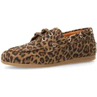 Manfield Instappers cognac / zwart