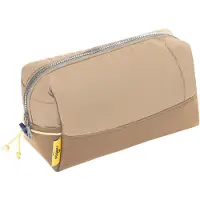 Nomad x Fraenck Etui | Beige | Upcycled Toilettas of Accessoire | Etui gemaakt van Slaapzak & Bannerdoek | Uniek & Duurzaam