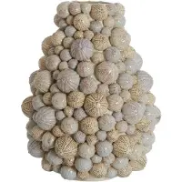 Light & Living SEA URCHIN vaas in keramiek crème-zand – Ø40x49 cm
