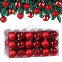 Casaria Kerstballen Rood 54-delig