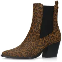 Manfield Chelsea boots cognac / zwart