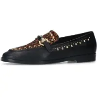 Manfield Instappers bruin / zwart