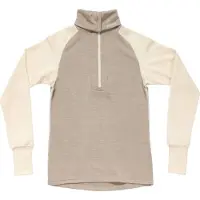 Devold - Women's Expedition Merino Silk Zip - Merino-ondergoed M, beige