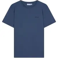 Ambique T-shirt donkerblauw Jongens Stretchkatoen Ronde hals Logo - maat 188