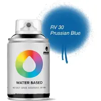 Montana Colors MTN Blauwe Waterbasis Spuitverf - 100ml graffiti spray-paint geschikt voor kinderen