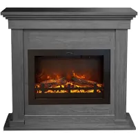 Xaralyn Elektrische haard - Flex EFL-HLZ - houtlook - 1500 Watt verwarming - met afstandsbediening - haardombouw inclusief inbouwhaard - schouw