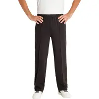 Hajo Comfortabele herenbroek met vouw zwart | Maat 62