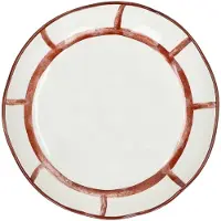 Pomax Mykonos diep bord D20cm roest