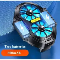 Universeel FS01 Draagbare Dubbele Ventilator Telefoonkoeler – USB Oplaadbaar – Geschikt voor 62-92mm Smartphones