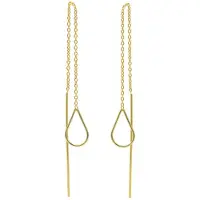 Karma Pull Through oorbel Hoop Studs M1313