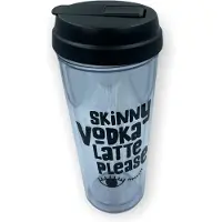 Power Escorts Sport Beker - Beker Voor Onderweg - Plastic herbruikbare beker - Hard Plastic - Drinkbeker - Met Rietje - Skinny Vodka Latte Please
