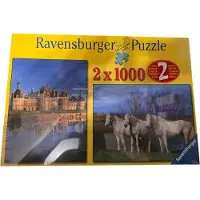 Ravensburger Franse Landschappen en Paarden 2x 1000 stukjes