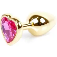 Power Escorts - Plug - Gold - Anal - In een Hartjesvorm - Roze