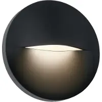 Ks Verlichting Paxton Muurlamp Round Zwart