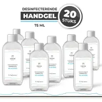 Triomf Handgel 75% - 75 ml - 20 stuks - Cosmetica | Desinfecterende Hand gel Pocket size